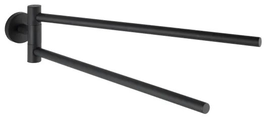 WENKO 24238100-törölközőtartó BOSIO BLACK 5,5x43 cm rozsdamentes acél/ezüst