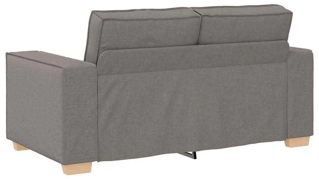 kétszemélyes, bézs színű, szövetből készült kanapé 120 cm