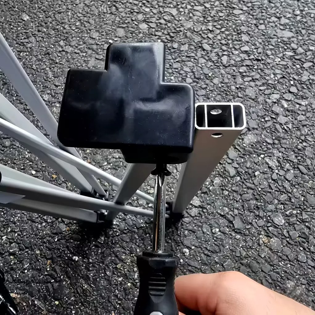 Összecsukható pavilon sátor 6x3 m ALU falak nélkül - alumínium váz, vízálló - falak nélkül - Fekete