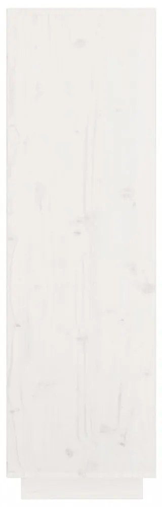 fehér tömör fenyőfa magasszekrény 74x35x117 cm