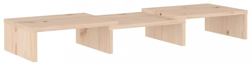tömör fenyőfa monitorállvány 60 x 24 x 10,5 cm