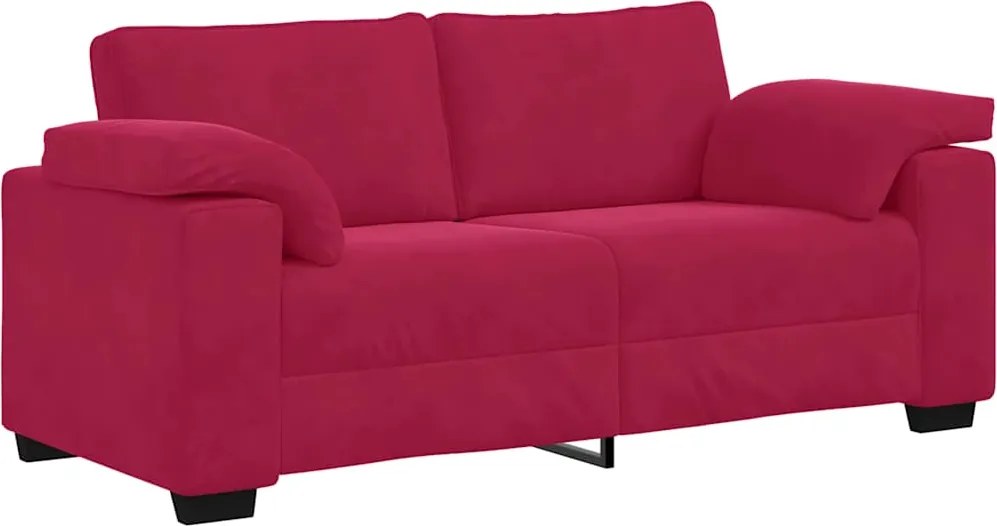 vidaXL bordó bársony loveseat kanapé 180x77x82 cm