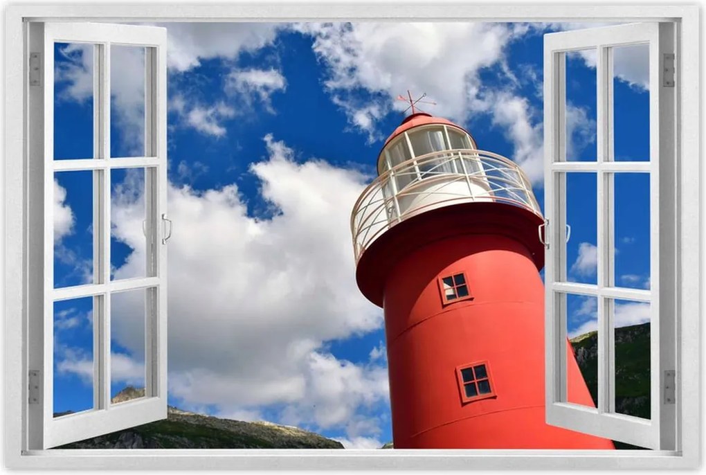 Poszterek 120x80 Piros világítótorony