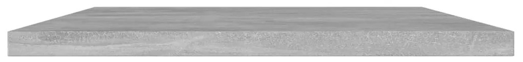 4 db betonszürke szerelt fa könyvespolc 40 x 30 x 1,5 cm