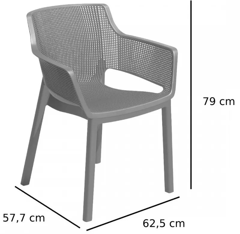 Elisa műanyag kerti szék
