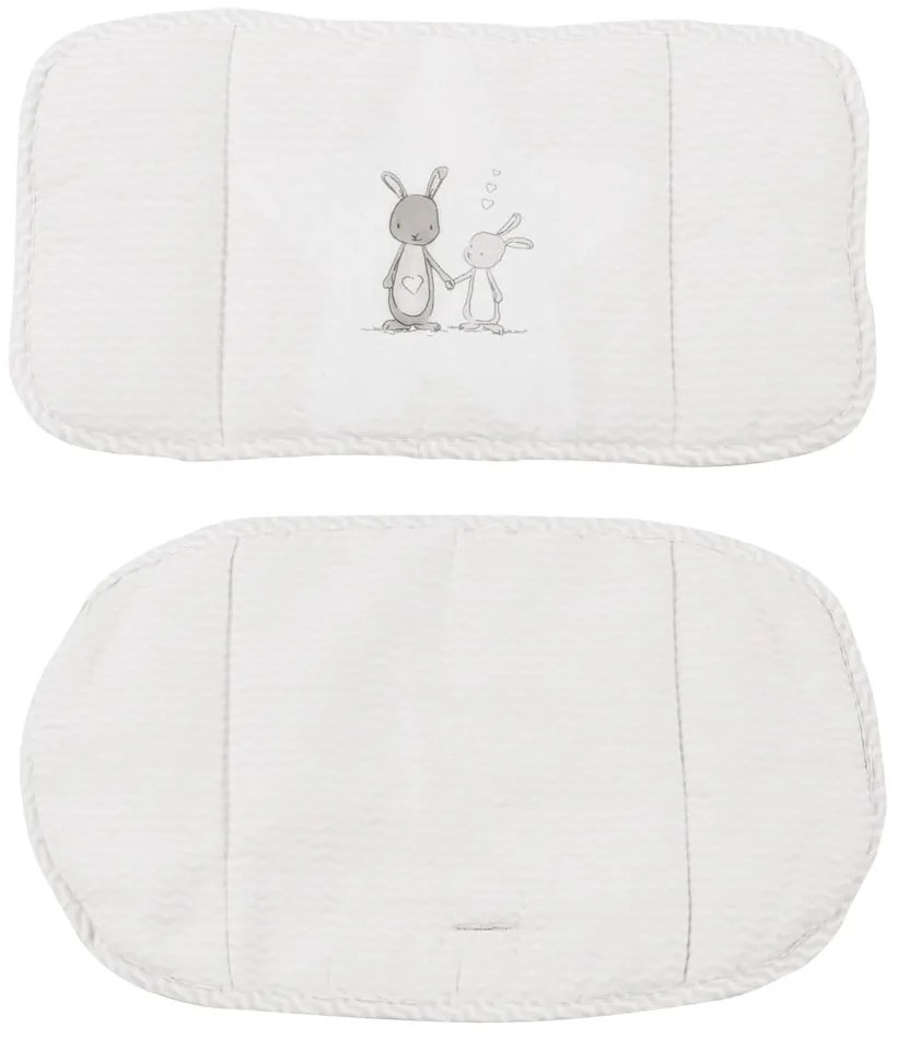 Fehér etetőszék huzat Fox &amp; Bunny – Roba
