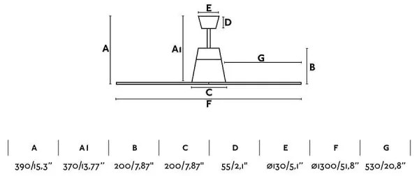 FARO 33490 - Mennyezeti ventilátor TYPHOON IP44 barna + távirányítás