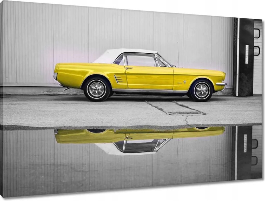 Vászonkép 90x60 Sárga Ford Mustang Usa