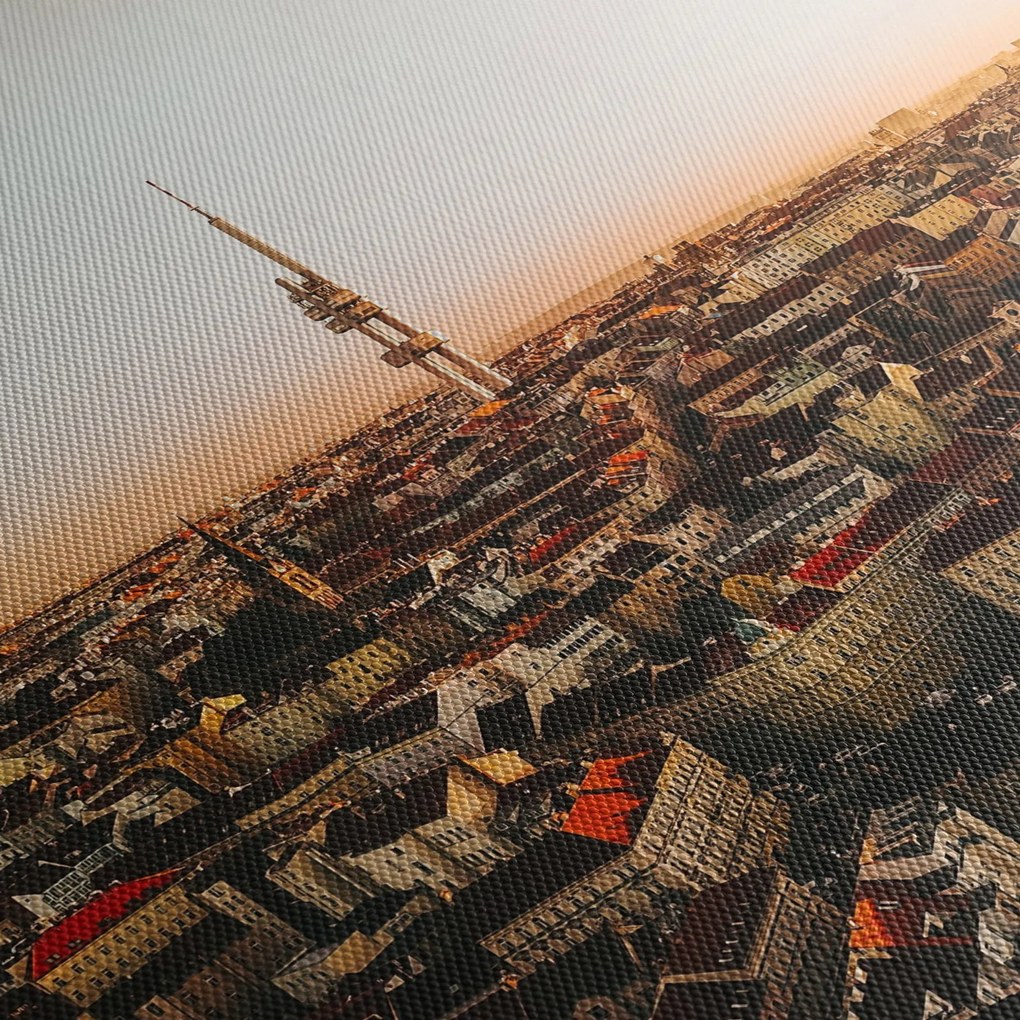 Naplemente Zizkov felett (90x60 cm)