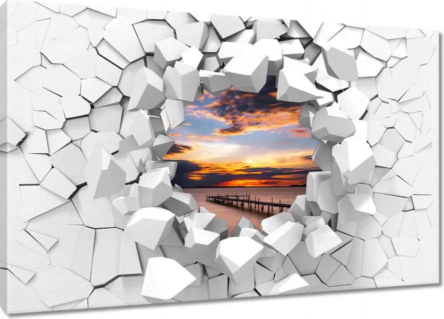 Vászonkép 90x60 Nyugati tó móló