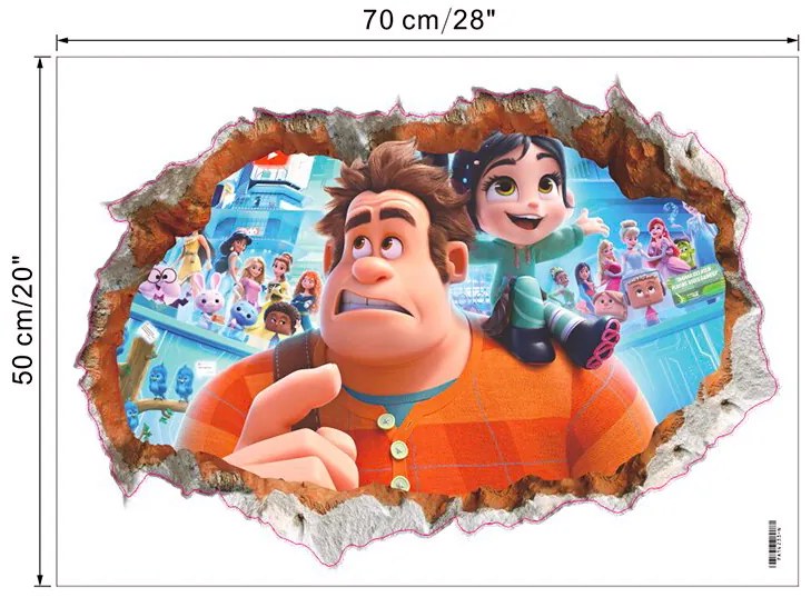 Falmatrica "Ralph lezúzza a netet" 50x70cm