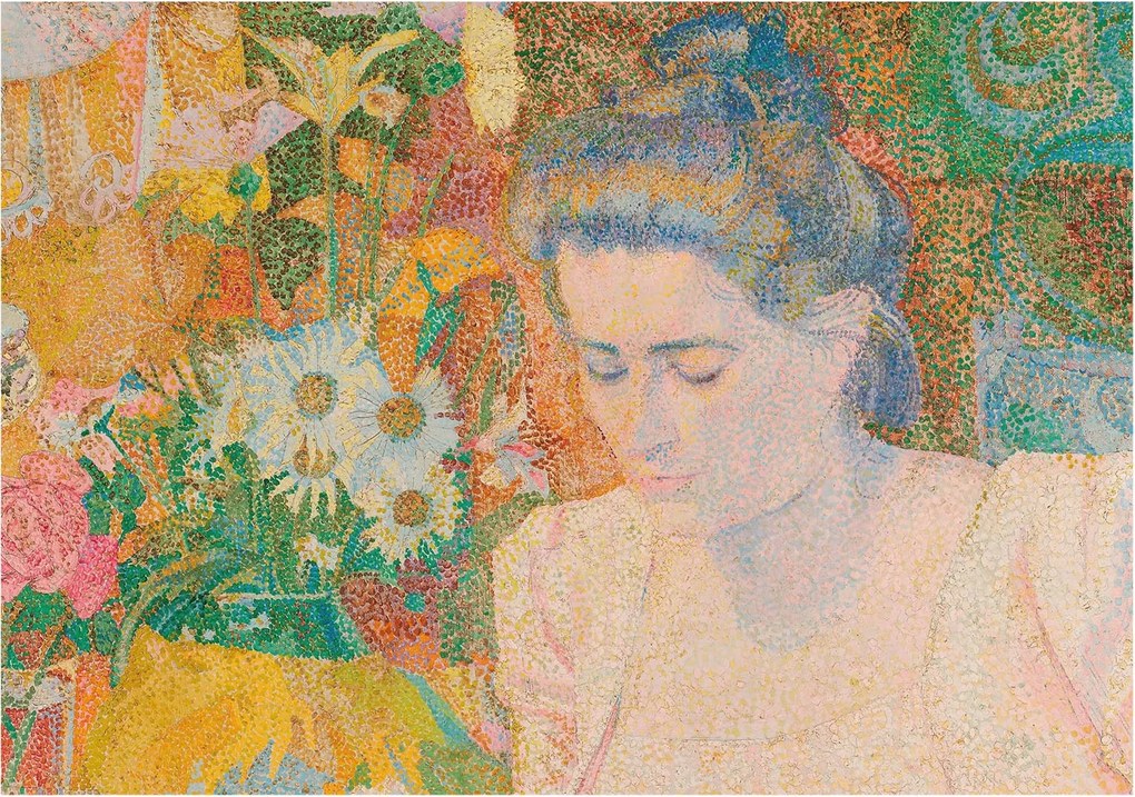 Fali fotótapéta Étkezőbe Virágos portré 208x146 Ragasztó