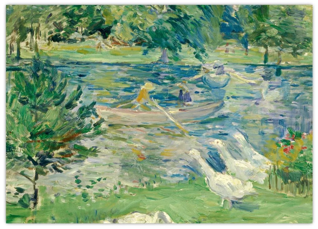 Kép - Berthe Morisot, Girl in a Boat with Geese, reprodukciók (70x50 cm)