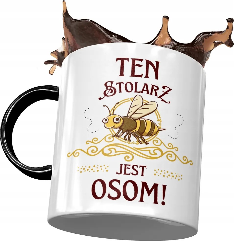 Fekete Bögre Az Asztalosnak Ez Az Asztalos Egy Darázs Nyomtatott Fotóval