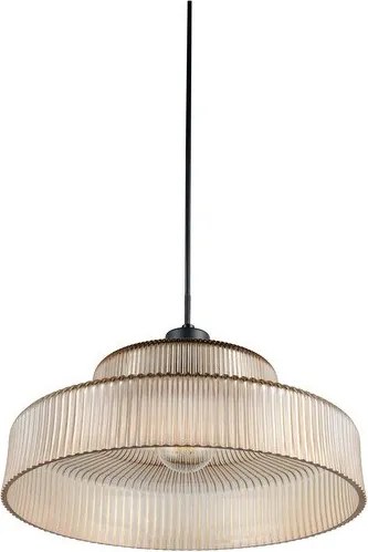 Borostyán színű függőlámpa üveg búrával ø 35 cm Abella – Reality