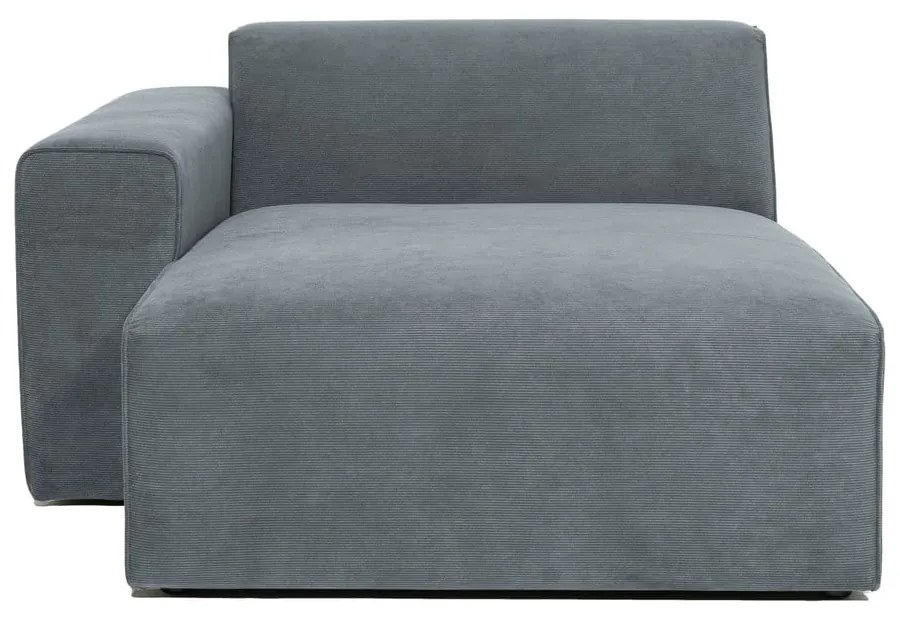 Szürke kordbársony kanapé modul (bal oldali) Sting – Scandic