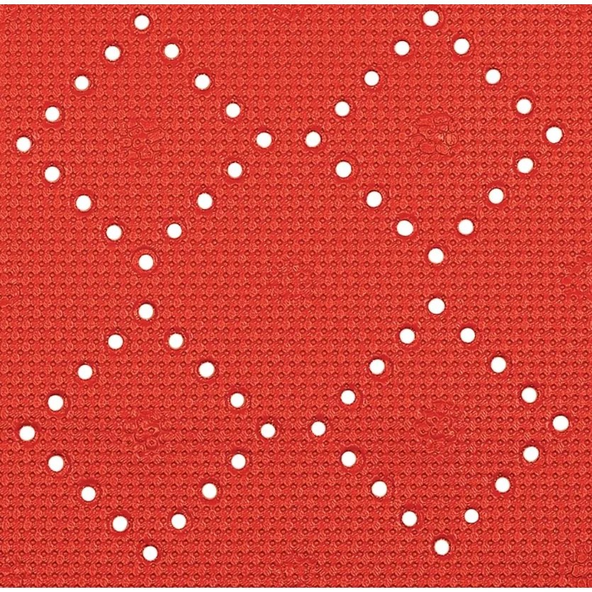 Spirella ALASKA csúszásgátló fürdőkád alátét,piros, 91 x 36 cm