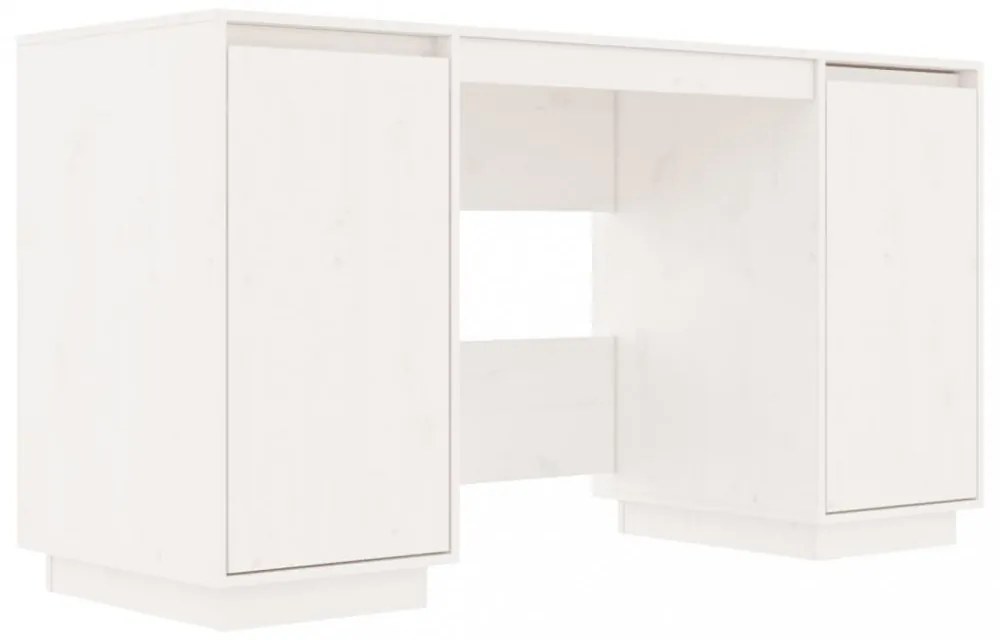 fehér tömör fenyőfa íróasztal 140 x 50 x 75 cm