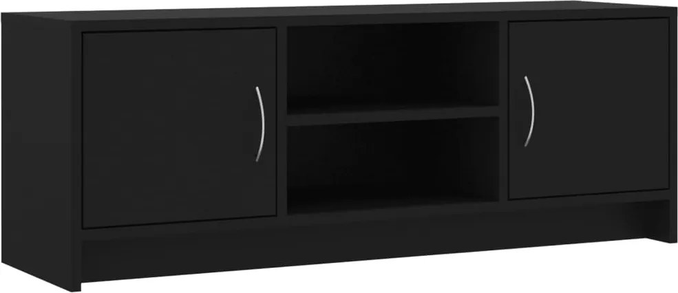vidaXL fekete szerelt fa TV-szekrény 102x30x37,5 cm