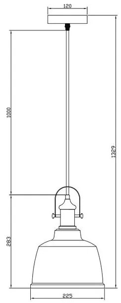 Lámpa Mennyezeti lámpatest ZENIT II,4203,AC220-240V,50/60Hz,1*E27, IP20,átmérő22,5CM,egy, krém