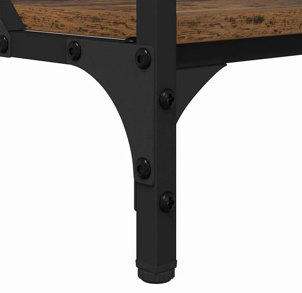 vidaXL Dohányzóasztal Öreg fa 100 x 50 x 50 cm Faanyag