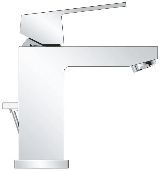 GROHE 2339000E - EUROCUBE mosdócsaptelep DN 15, fényes króm