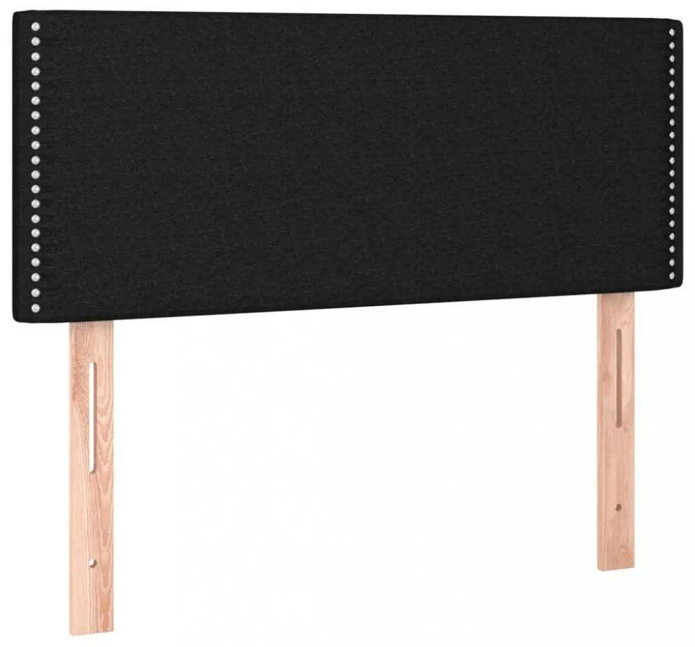 fekete szövet fejtámla 80 x 5 x 78/88 cm