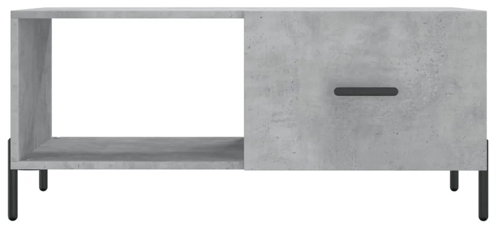 Betonszürke szerelt fa dohányzóasztal 90 x 50 x 40 cm