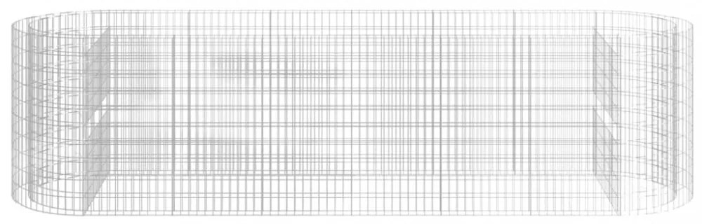 horganyzott vas gabion magaságyás 400x100x100 cm