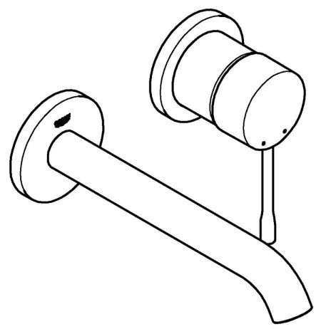 GROHE 19408A01 - ESSENCE mosdócsaptelep 183 mm grafit