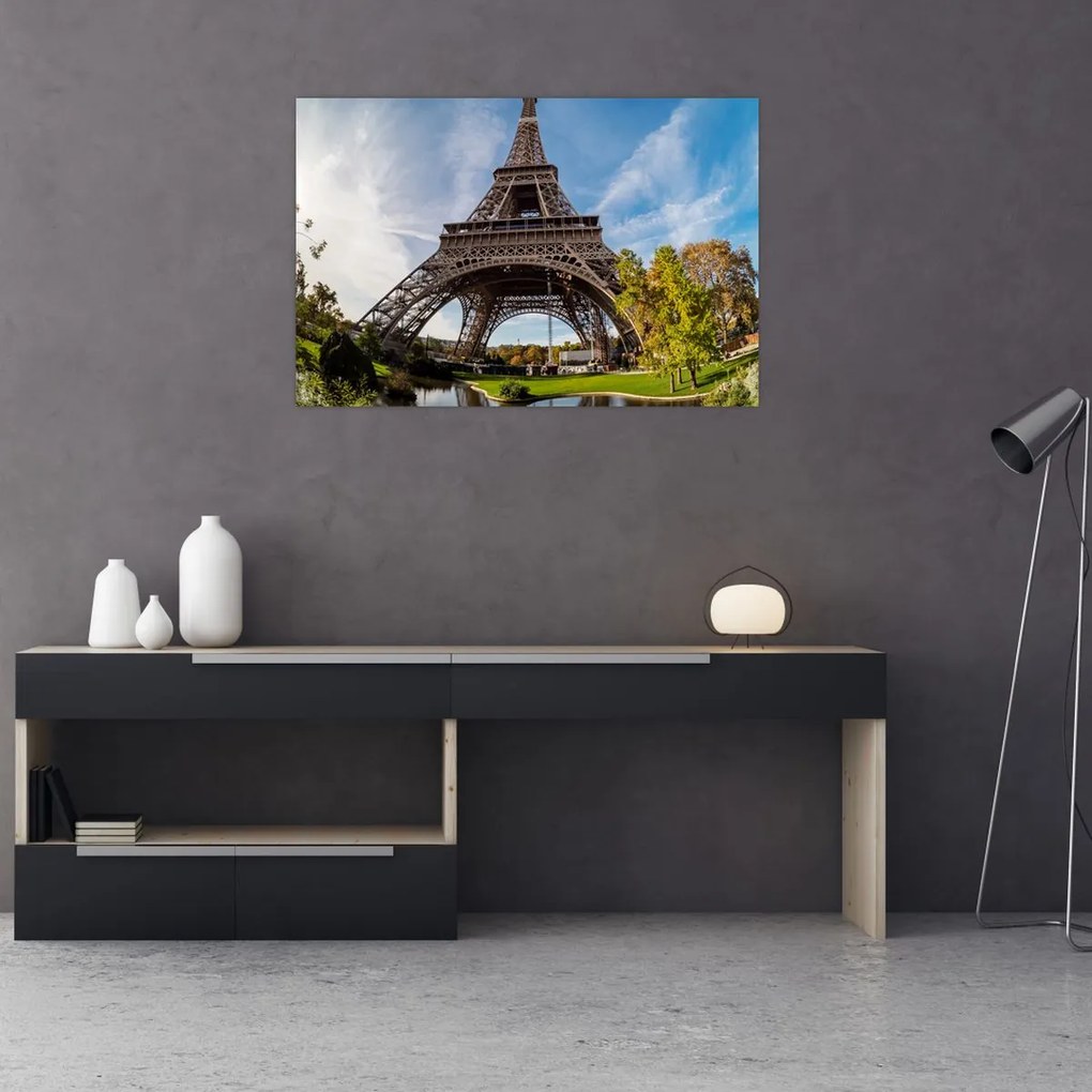 Kép - Eiffel-torony színes (90x60 cm)