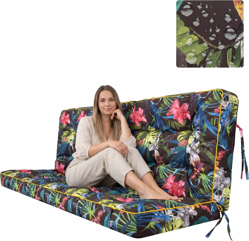 Hintapárna Vízálló kerti pad párna 3 személyes 180cm