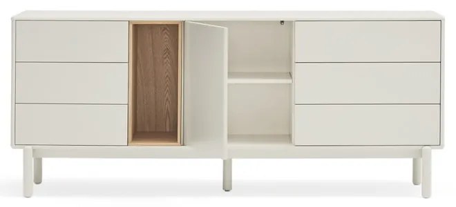Krémszínű komód 180x76x40 cm Corvo – Teulat
