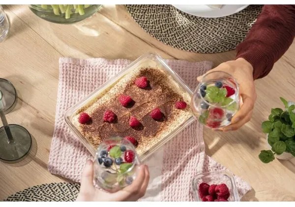 Tefal - Élelmiszer tartó 2 l MSEAL GLASS piros/üveg