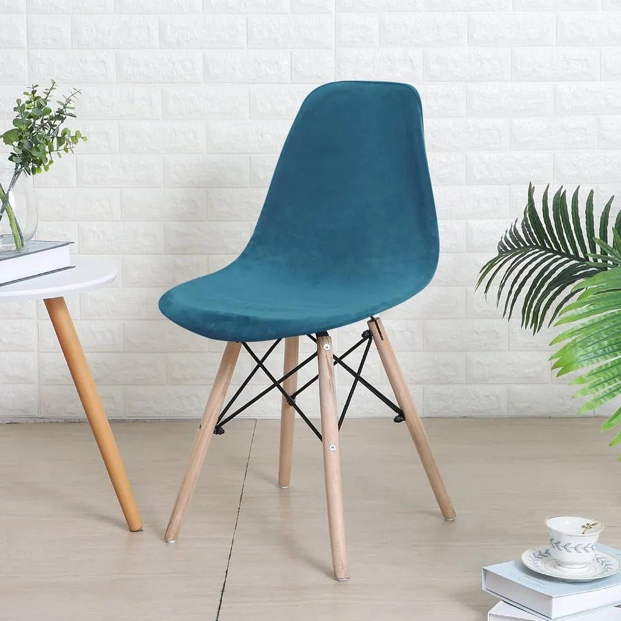 Kagylószék Huzat (bársonyos, tengerkék)