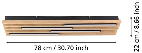 Eglo 390428 - LED Dimmelhető mennyezeti lámpa MARREIRA 4xLED/9W/230V 3000K