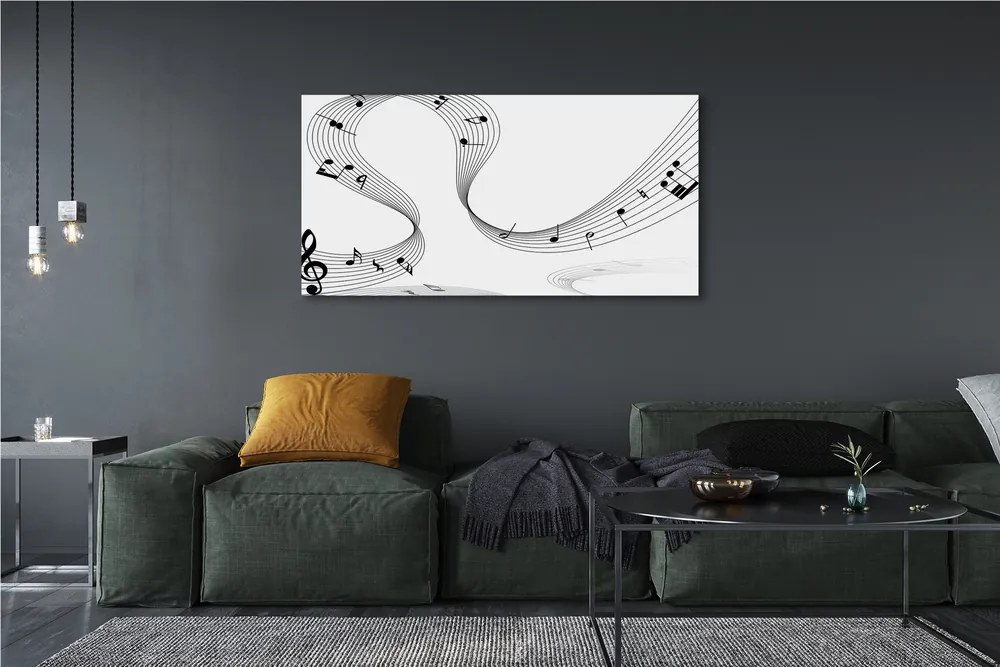 Canvas képek Violinkulcs 100x50 cm