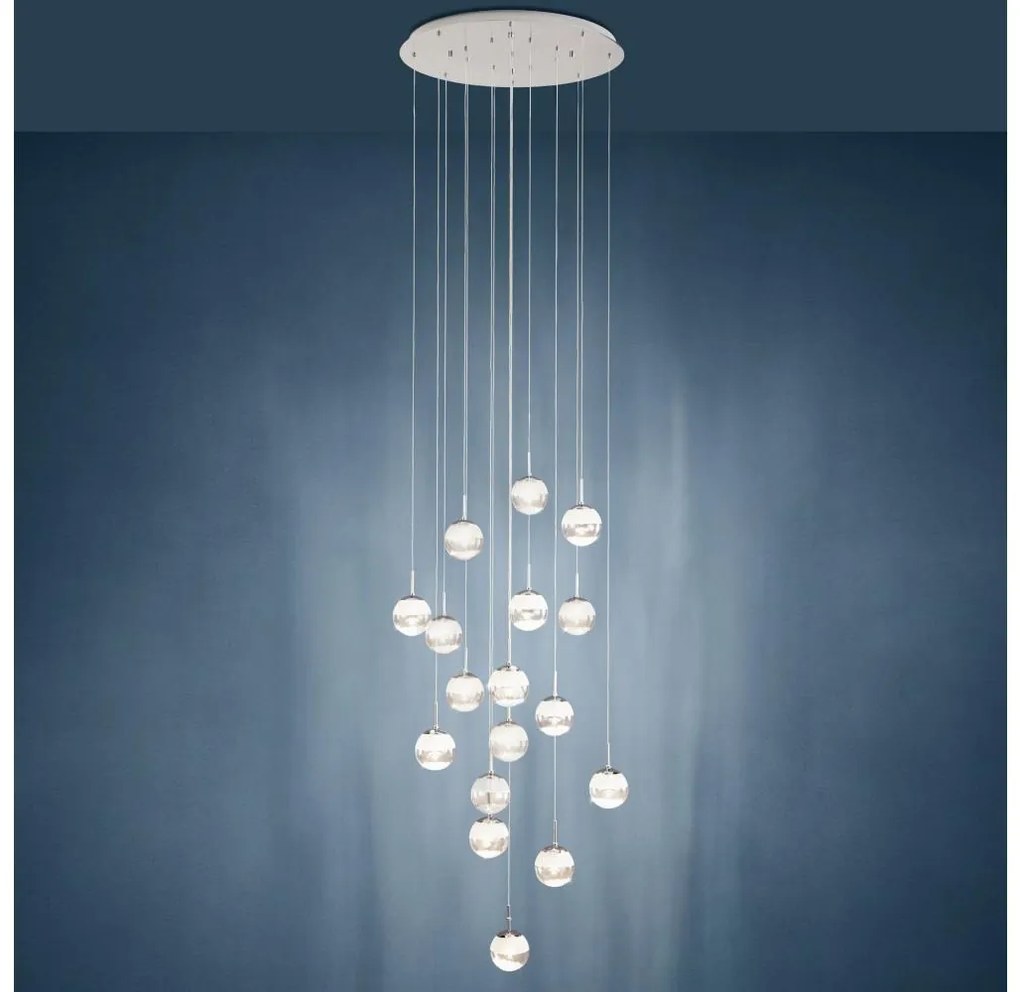 Eglo 39547 - LED Dimmelhető csillár zsinóron MONTEFIO 17xLED/5W/230V