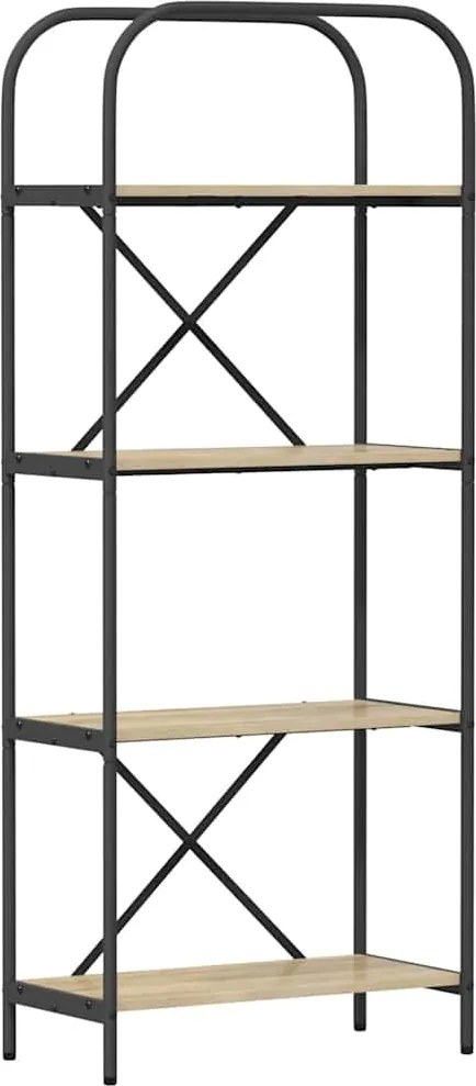 vidaXL Könyvespolc Sonoma tölgy 60 x 30 x 146 cm Faanyag