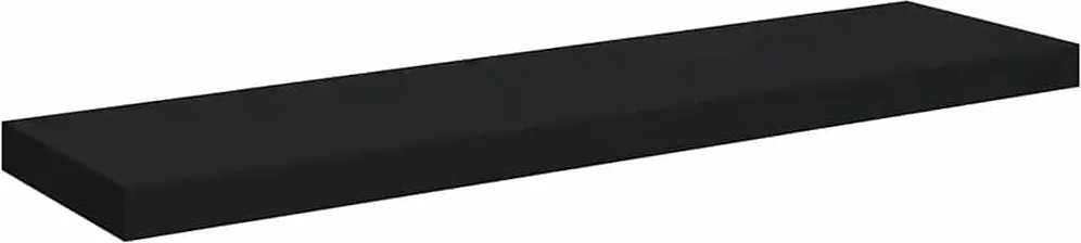 vidaXL fekete MDF lebegő fali polc 90 x 23,5 x 3,8 cm