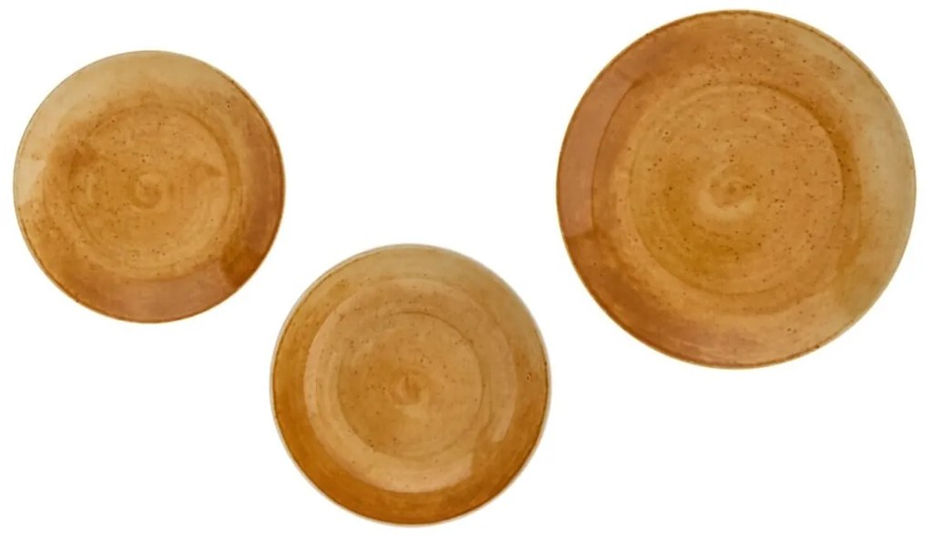 Essential Amber 18 darabos Étkészlet, Brandani, porcelán, borostyán