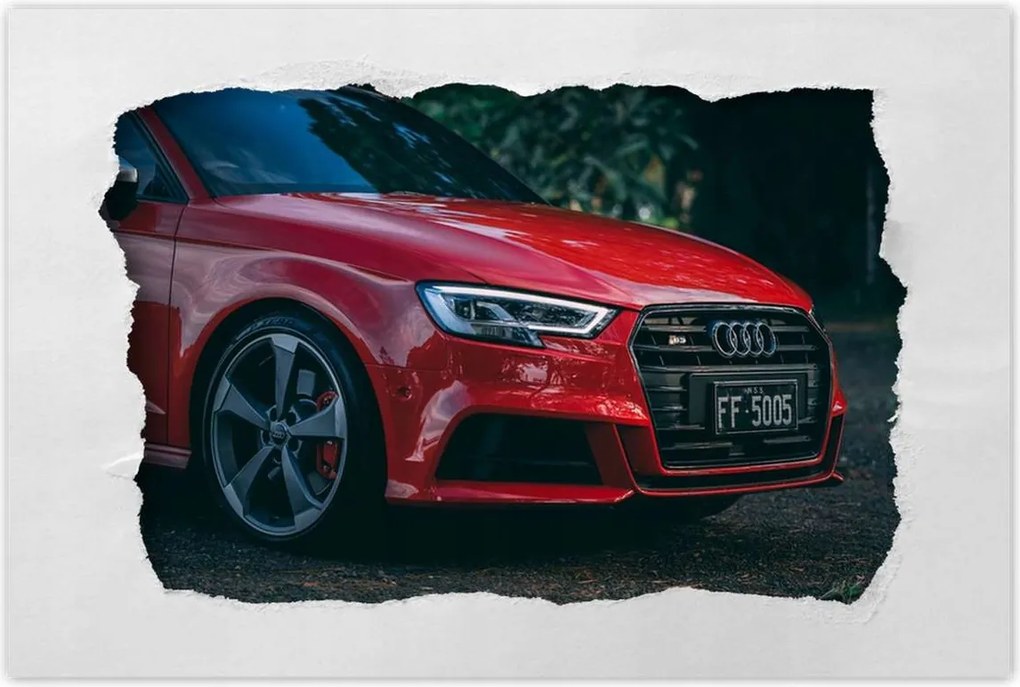 Poszterek 90x60 Piros Audi S3 Alufelni