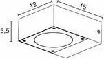NOVOLUX 447B-L01D6A-04 GUIU Modern Kültéri Fali Lámpa Antracit LED IP54