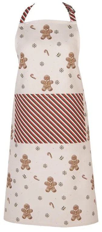 Karácsonyi pamut konyhai Kötény Classic Gingerbread Magic