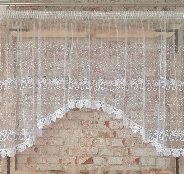 Függöny 300x140„Rózsa" ív,8cm virág