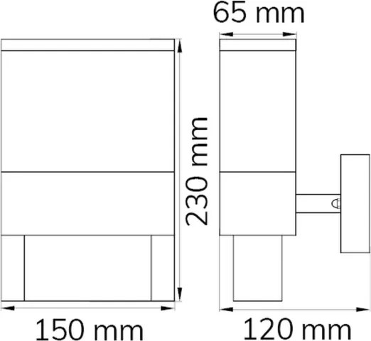 Wofi 12227 - LED Házszám DIEGO LED/10,5W/230V 3000K IP54