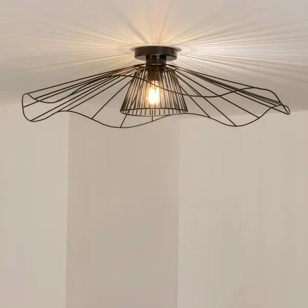 Brilagi - CERIA WIRE LED felületre szerelhető csillár 1xE27/40W/230V Ø 80 cm fekete