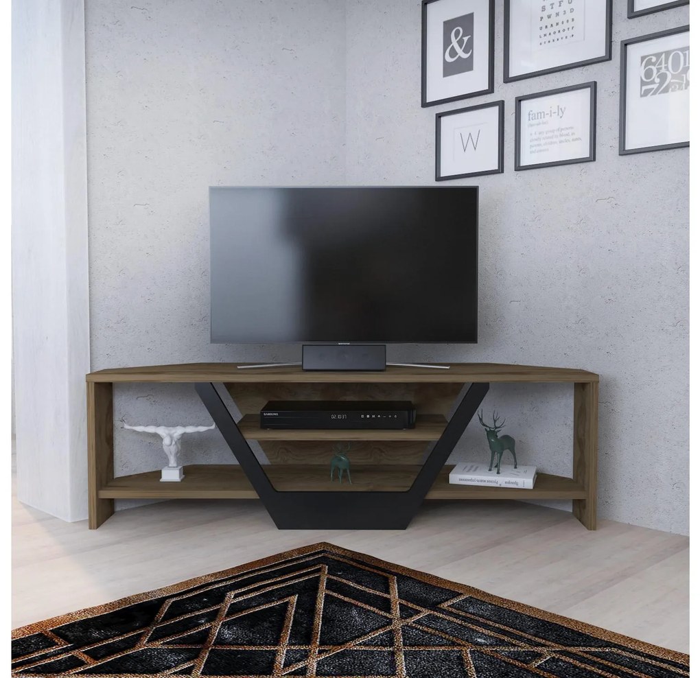 TV asztal/Szekrény Sarra (tölgy + fekete) . 1102562