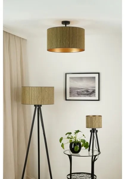 Brilagi - BOSTON ROLLER mennyezeti lámpa 1xE27/15W/230V, 45 cm, barna/arany