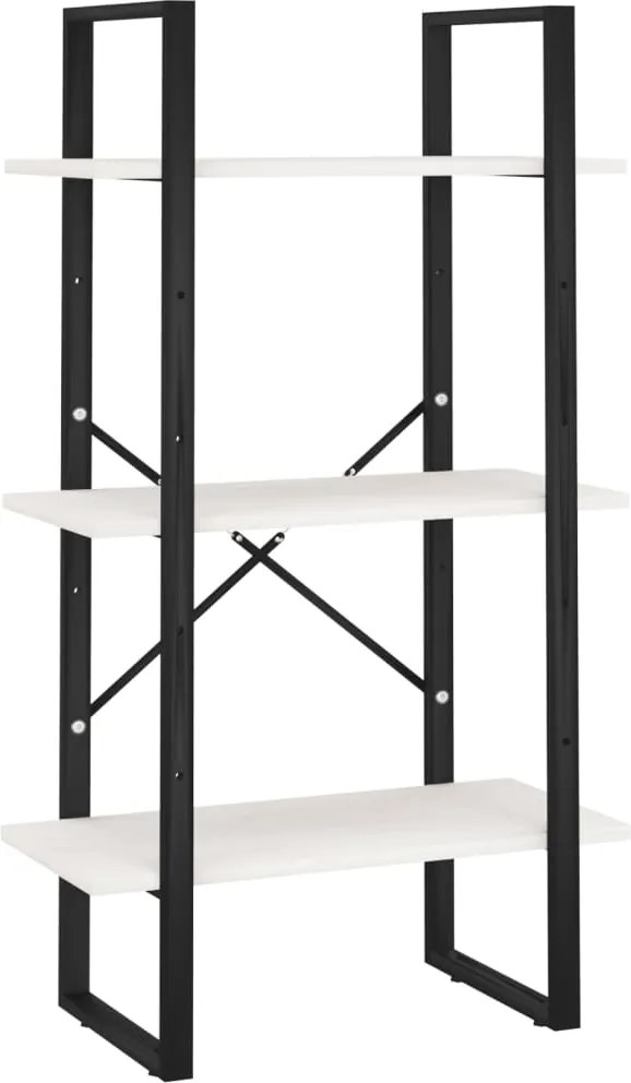 vidaXL fehér tömör fenyőfa tárolópolc 60 x 30 x 105 cm